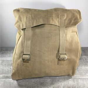 Vintage WWII WW2 Era Army Canvas Rucksack Backpack Field Military British Pack